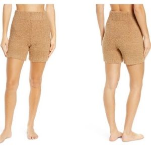 Skims Cozy Knit Shorts - Camel - Small/Medium